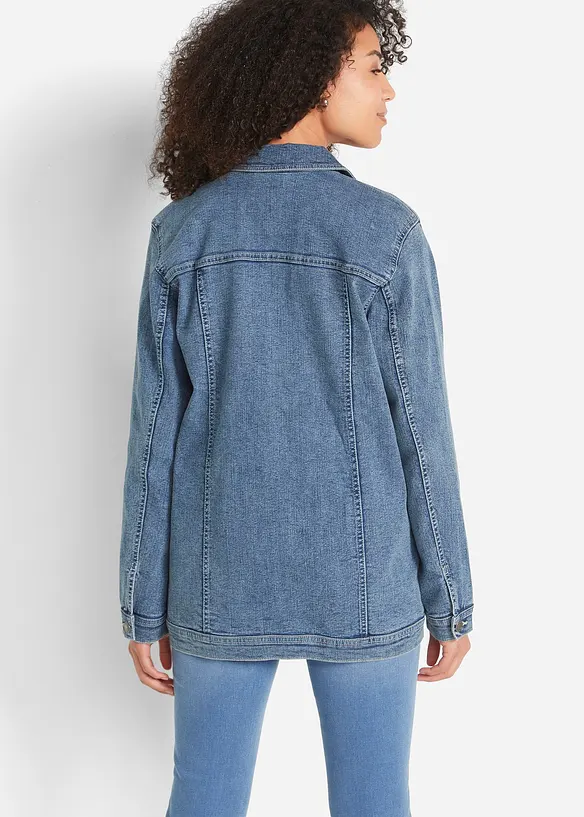 Veste en jean extensible, coupe boyfriend, bonprix