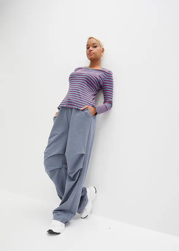 T-shirt ray&eacute; en coton c&ocirc;tel&eacute;, bonprix