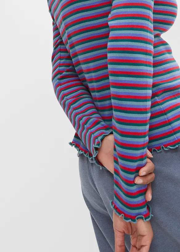 T-shirt ray&eacute; en coton c&ocirc;tel&eacute;, bonprix