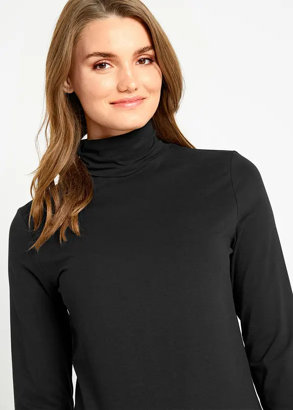 Lot de 2 T-shirts col roulé, bonprix