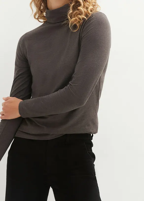 Lot de 2 T-shirts col roulé, bonprix