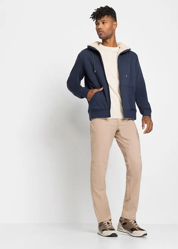Sweat zippé doublé sherpa, bonprix