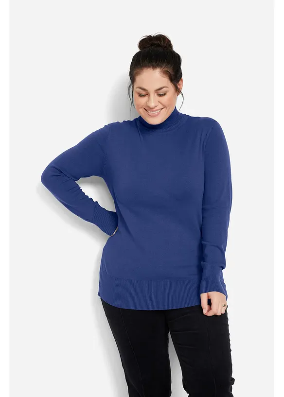 Pull col roulé basique, bonprix