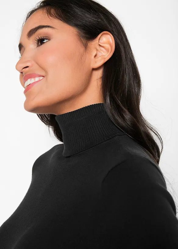 Pull col roulé basique, bonprix