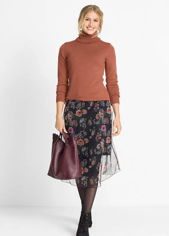 Pull &agrave; col roul&eacute;, bonprix