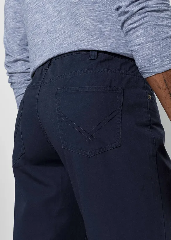 Pantalon regular en twill, droit, 100% coton, bonprix