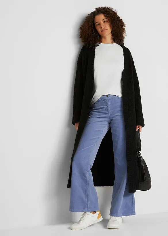 Lot de 2 T-shirts manches longues en coton extensible, bonprix