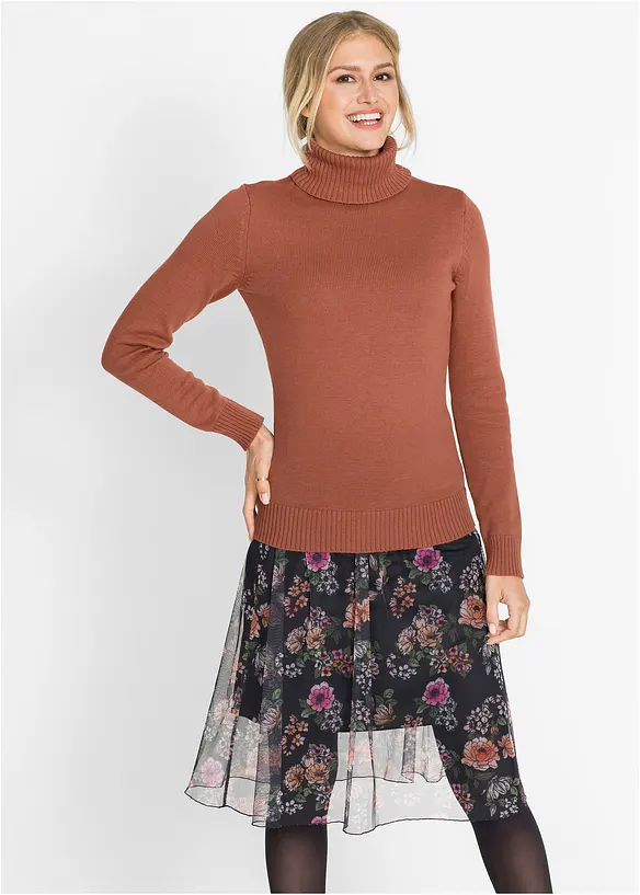 Pull &agrave; col roul&eacute;, bonprix