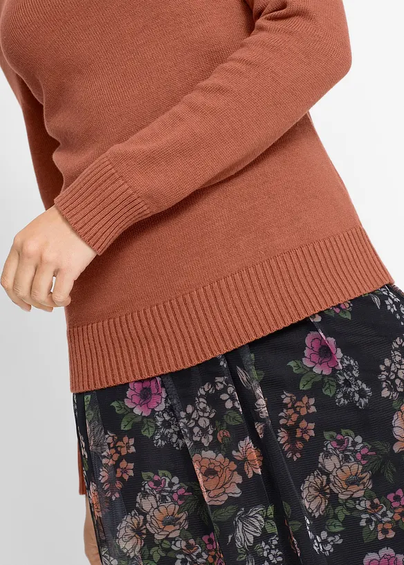 Pull &agrave; col roul&eacute;, bonprix