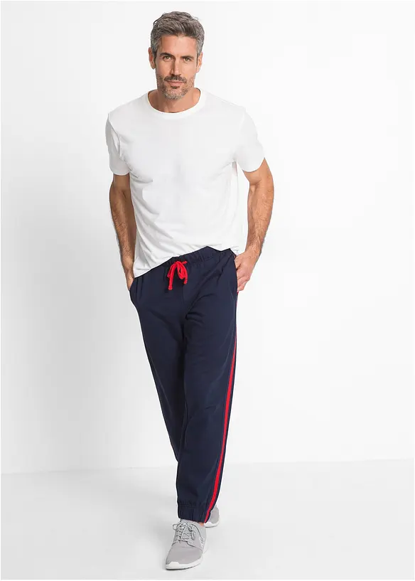 Pantalon de jogging à détails contrastants, bonprix
