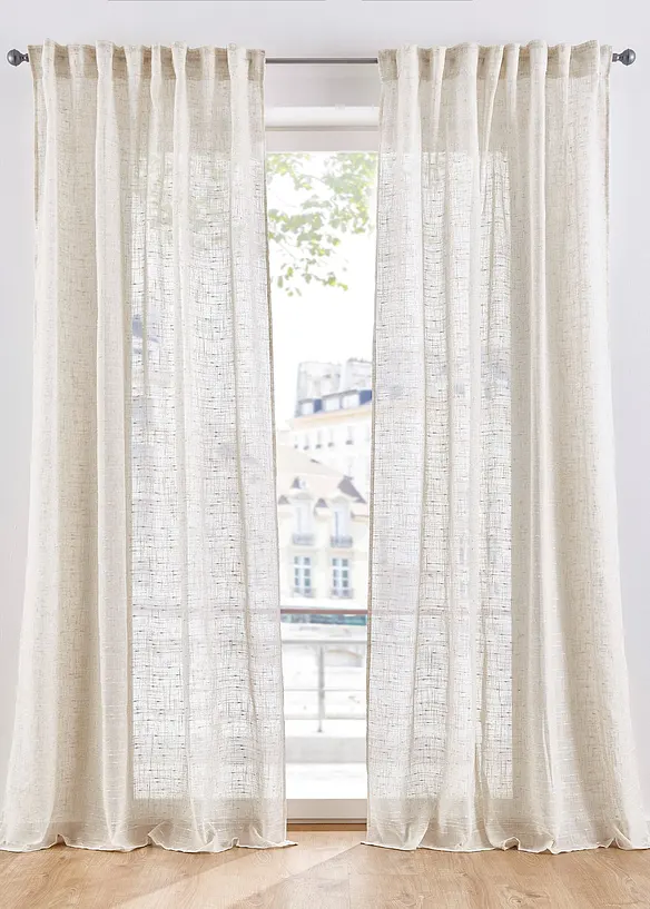 Voilage texturé, différentes tailles (1 pce), bonprix