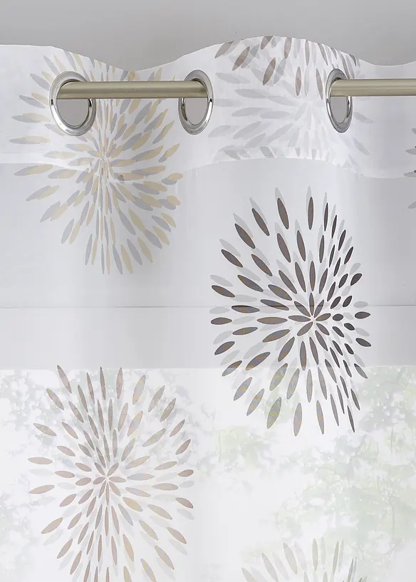 Voilage à imprimé cercles (1 pce), bonprix