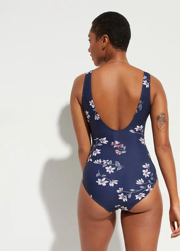 Maillot 1 pi&egrave;ce sculptant, maintien l&eacute;ger, bonprix