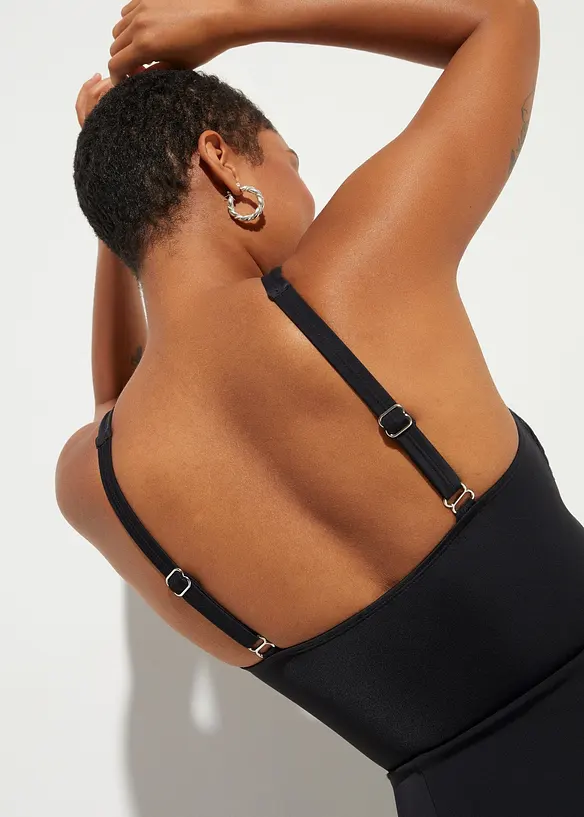 Robe de bain sculptante avec mesh transparent, maintien fort, bonprix