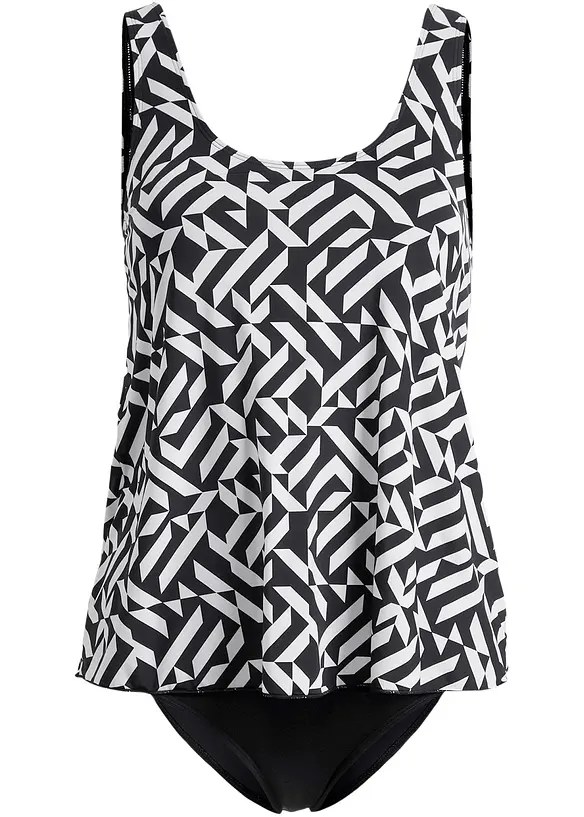 Maillot 1 pièce, style tankini, bonprix
