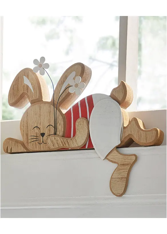 D&eacute;co encadrement de porte lapin avec fleurs, bonprix