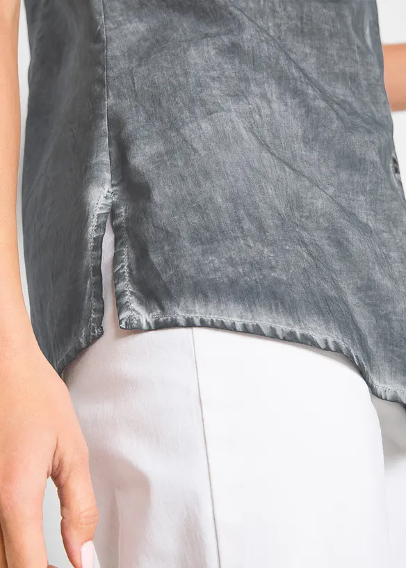 Chemisier manches courtes 100% coton, bonprix