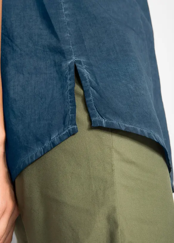 Chemisier manches courtes 100% coton, bonprix