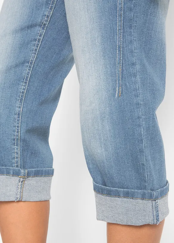 Jean corsaire slim, taille mi-haute, bonprix