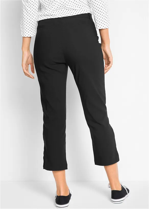 Pantalon 7/8 en bengaline avec taille élastiquée, bonprix
