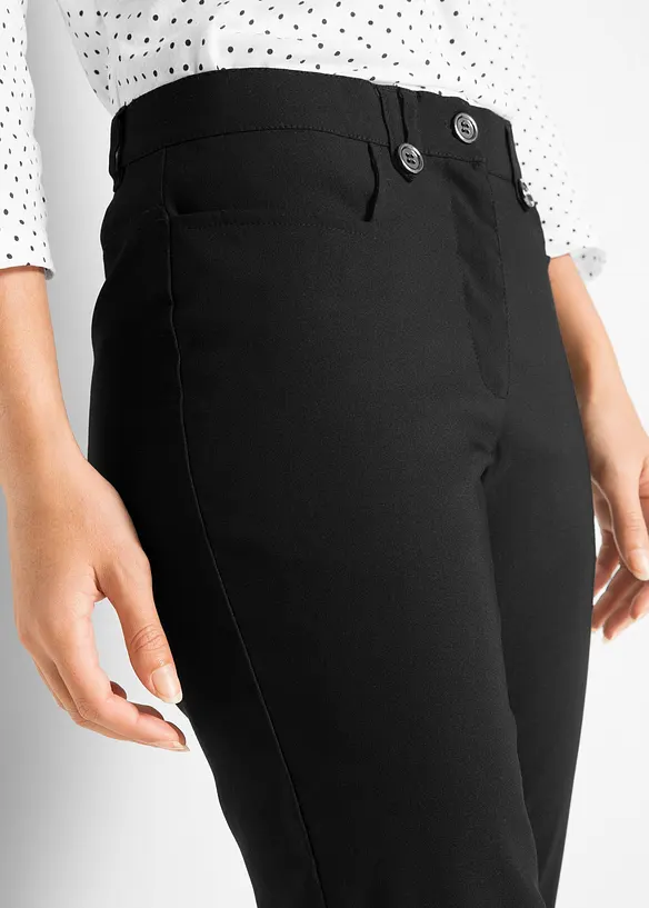 Pantalon 7/8 en bengaline avec taille élastiquée, bonprix