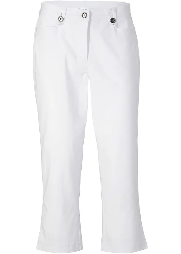 Pantalon 7/8 en bengaline avec taille élastiquée, bonprix