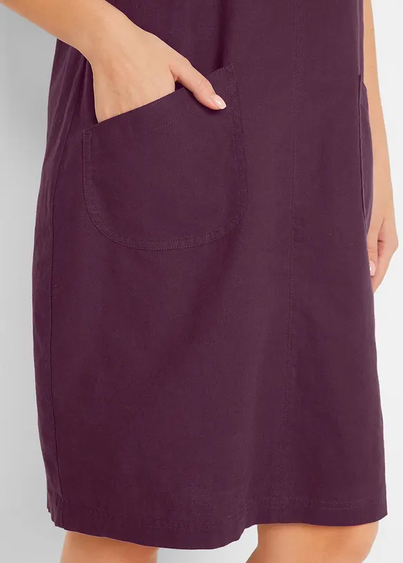 Robe courte en lin majoritaire, bonprix