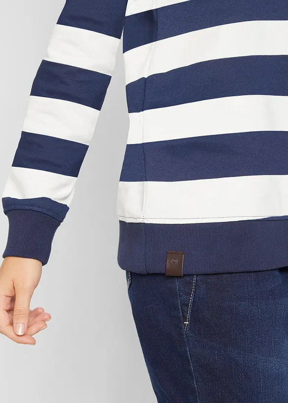 Sweat-shirt à capuche 100% coton, bonprix