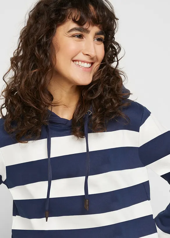 Sweat-shirt à capuche 100% coton, bonprix