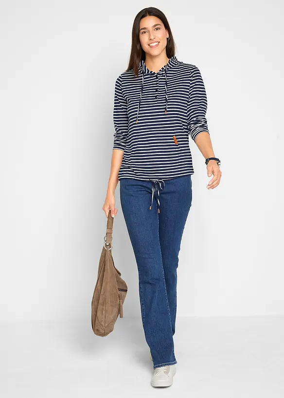 Jean bootcut, taille mi-haute, bonprix