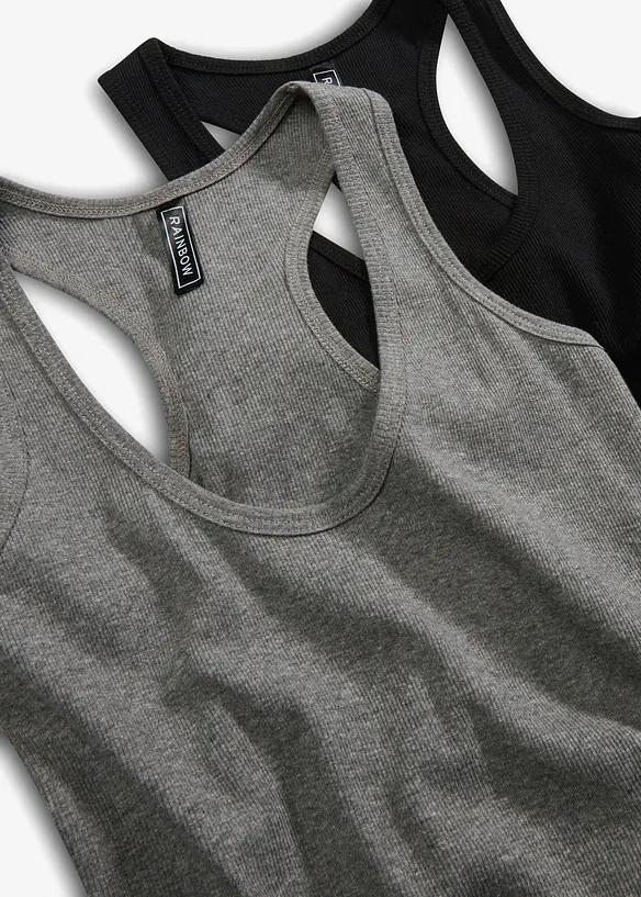 Débardeurs côtelés, bonprix