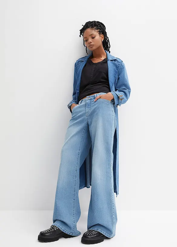 T-shirt en coton et viscose, bonprix