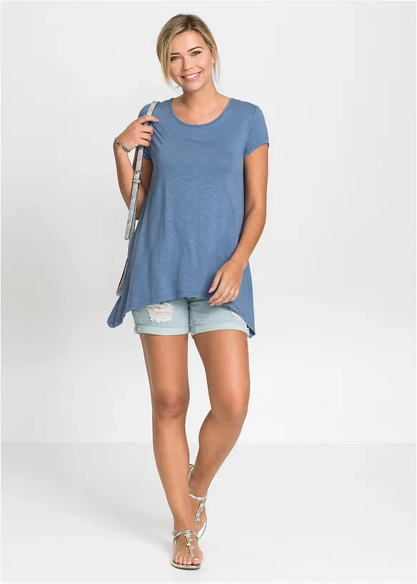 T-shirt &agrave; base asym&eacute;trique, bonprix