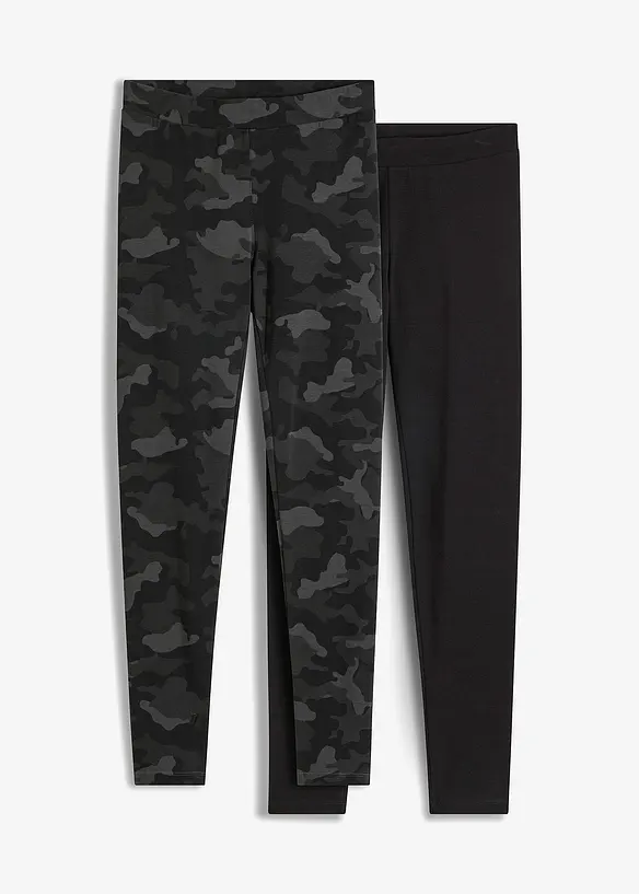 Lot de 2 leggings, bonprix