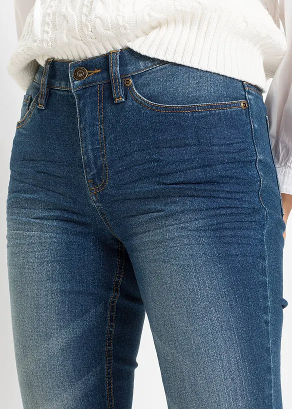 Jean skinny, taille mi-haute, raccourci, bonprix