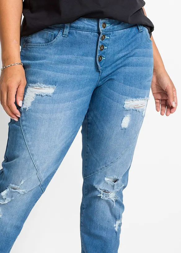 Jean boyfriend taille mi-haute, bonprix