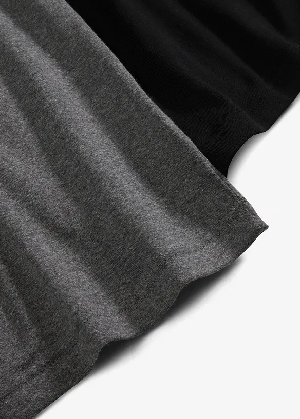 Lot de 2 tops à fines bretelles 100% coton, bonprix