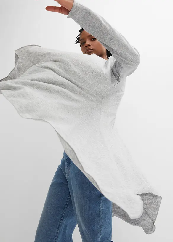 Gilet fluide en viscose m&eacute;lang&eacute;e, bonprix