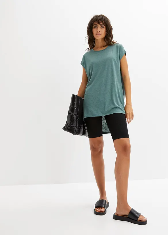 T-shirt long en viscose mélangée, bonprix