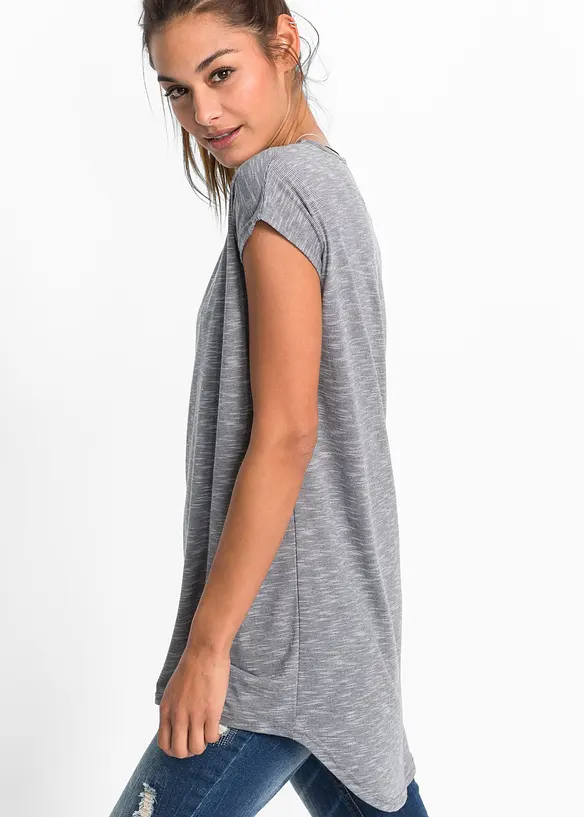 T-shirt long en viscose mélangée, bonprix
