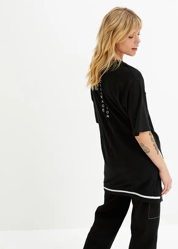 T-shirt oversize doux en viscose mélangée, bonprix