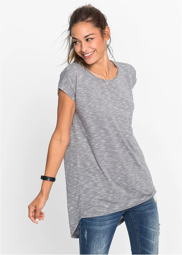 T-shirt long en viscose mélangée, bonprix
