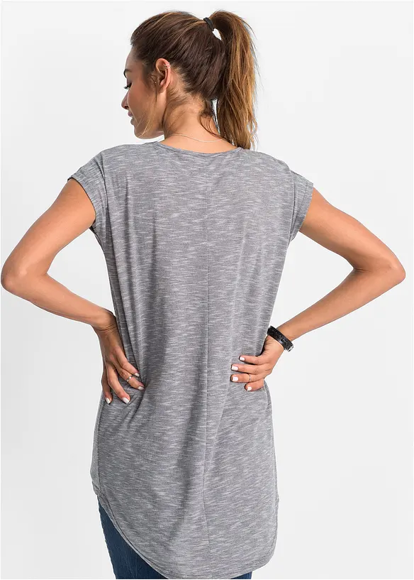 T-shirt long en viscose mélangée, bonprix