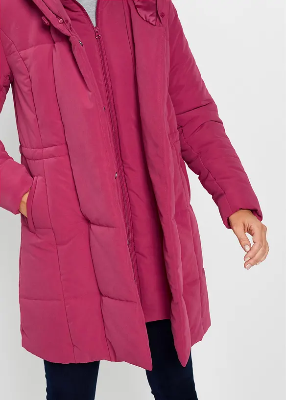 Parka longue à capuche avec détail synthétique, bpc selection