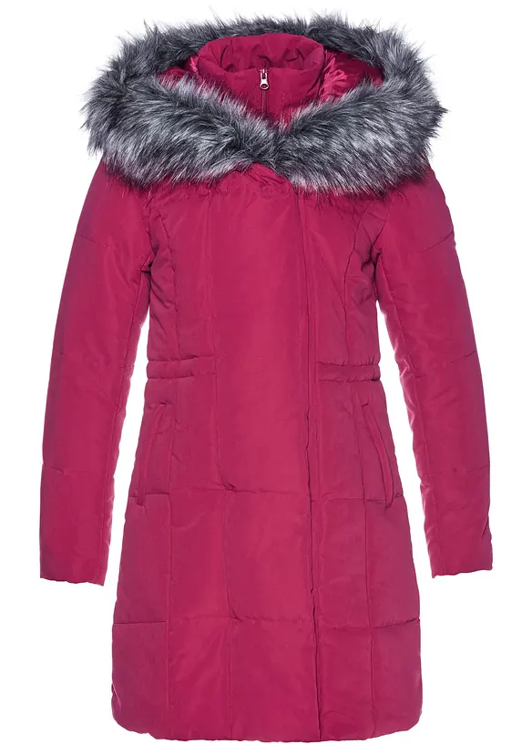 Parka longue à capuche avec détail synthétique, bpc selection