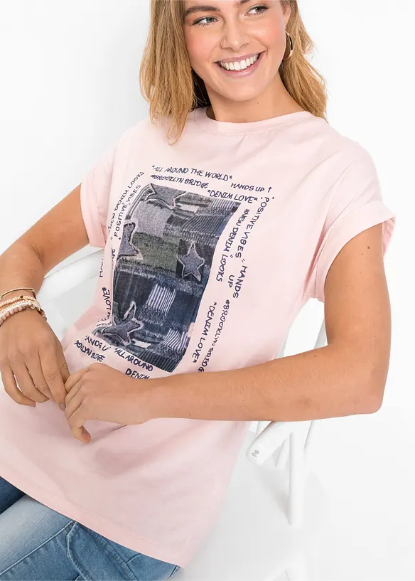 T-shirt doux en viscose mélangée, bonprix