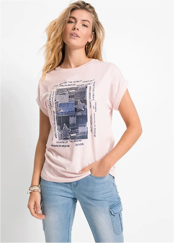T-shirt doux en viscose mélangée, bonprix