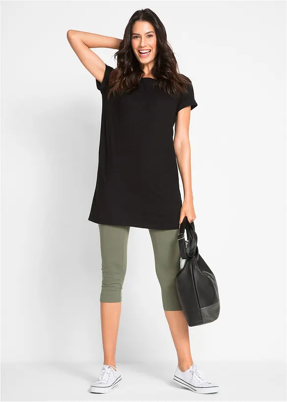 Lot de 2 leggings corsaire étroits, bonprix