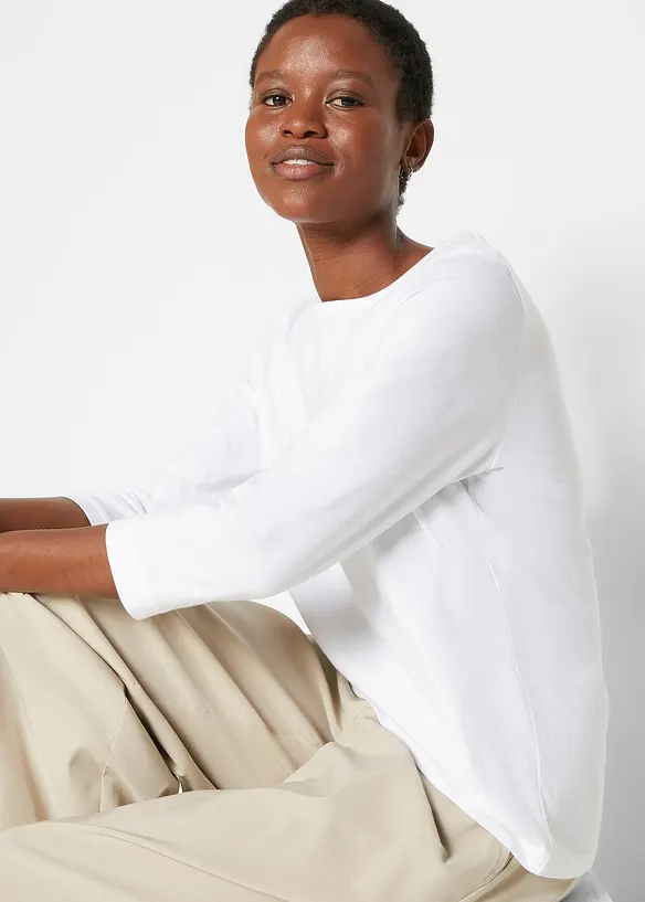 Lot de 5 T-shirts manches 3/4, bonprix