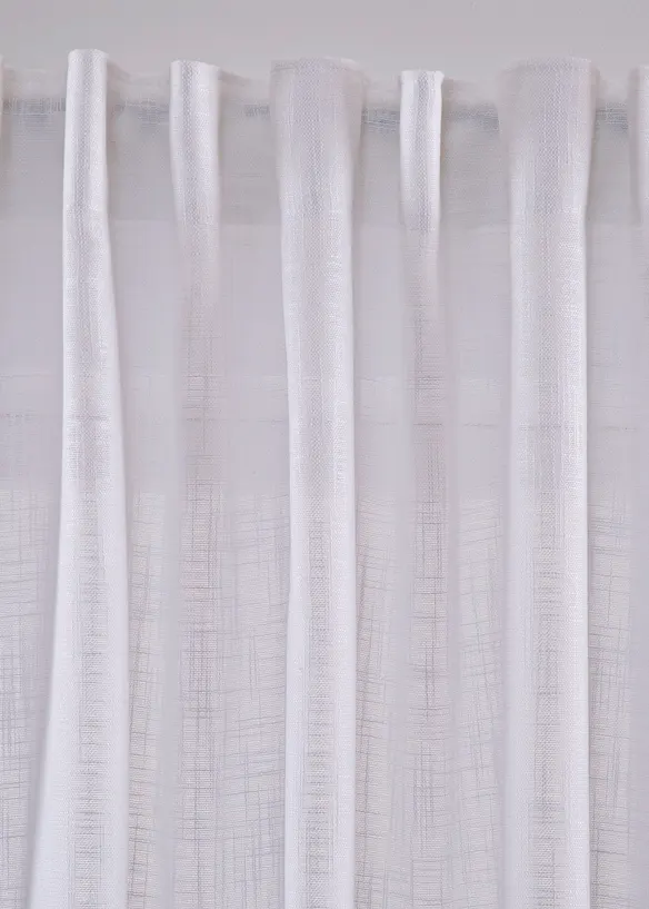 Lot de 2 rideaux panneau textur&eacute;s, bonprix